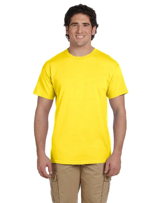 Hanes ComfortBlend 50/50 T-Shirt | Yellow Mesh Blend Leather Blend Suede Blend