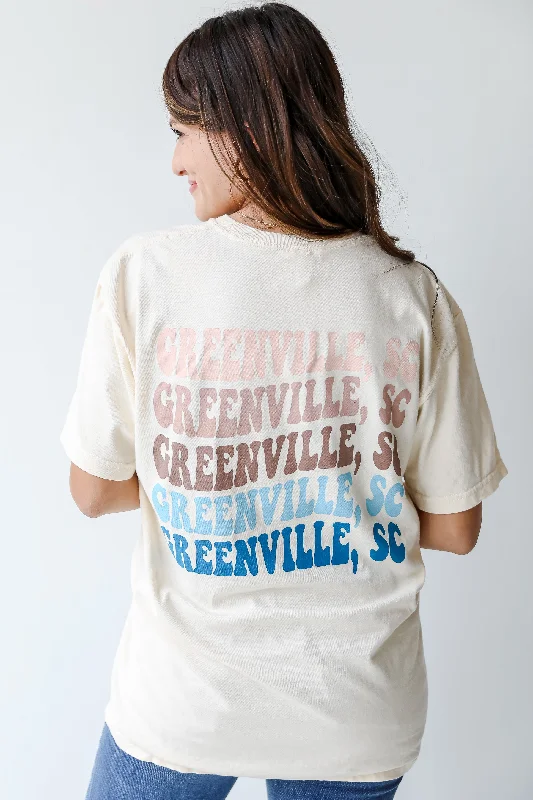 Ivory Greenville South Carolina Tee Chenille Brocade Lace