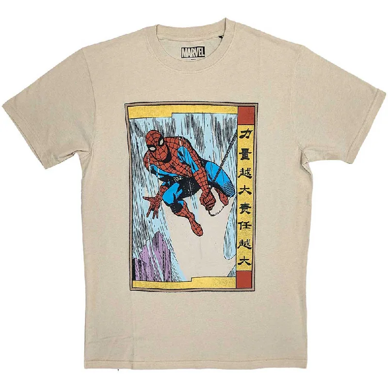 Marvel Comics | Official  Film T-Shirt | Spiderman Japanese Oversized T-Shirt Spandex breathable