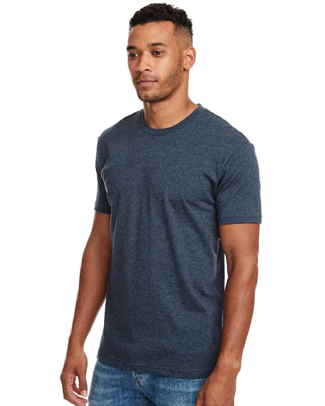 Next Level Mens CVC Crewneck Tee | Indigo Oversized T-Shirt Spandex breathable