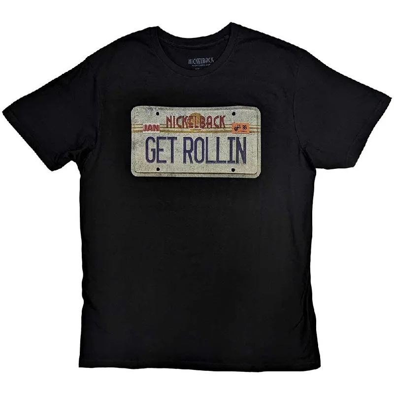 Nickelback | Official Band T-Shirt | License Plate Mesh Canvas Denim