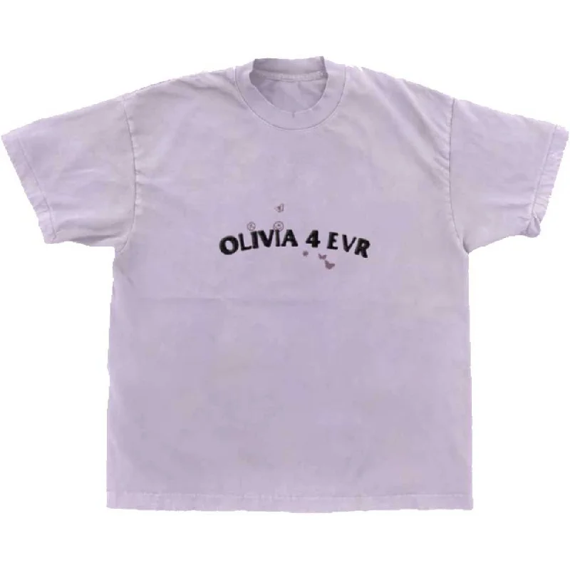 Olivia Rodrigo | Official Band T-Shirt | Olivia 4 Evr Brutal Wool Fabric Cashmere Fabric Tweed Fabric