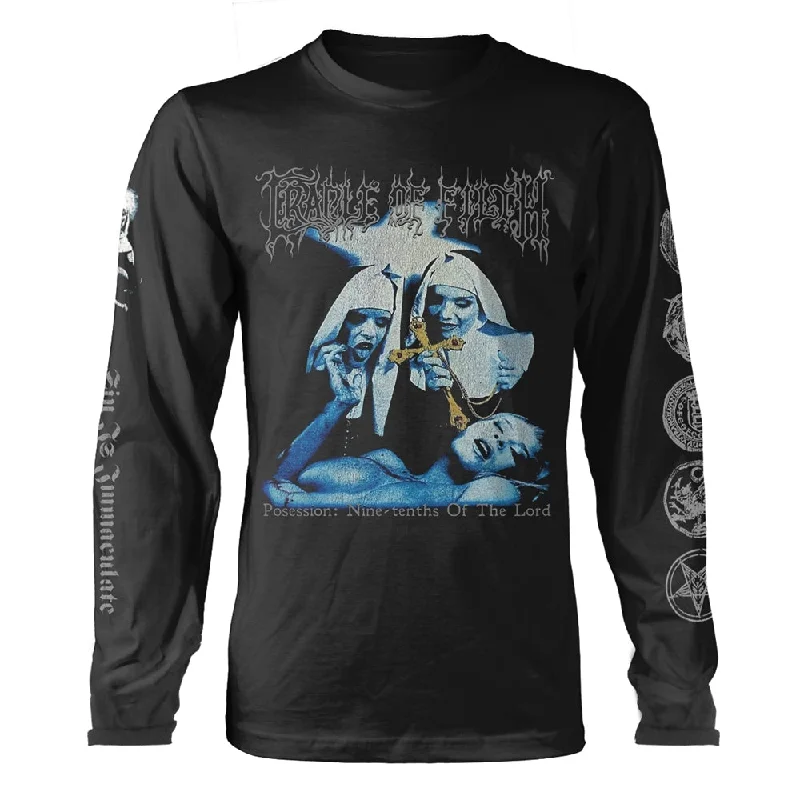 Cradle Of Filth | Official Band Long Sleeved T-shirt | Decadence Welt Pockets Slit Pockets Flap Pockets