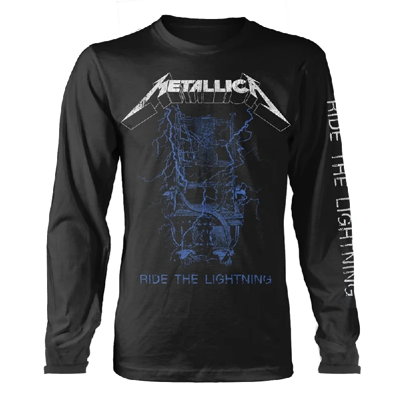 Metallica | Official Band Long Sleeved T-shirt | Fade To Black (back print) Terry Blend Velvet Blend Canvas Blend