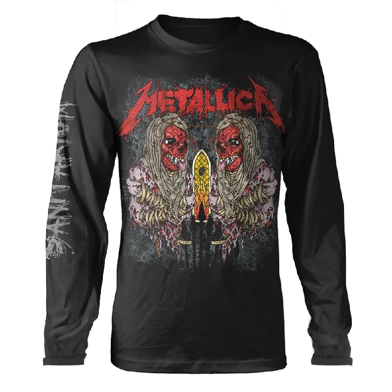 Metallica | Official Band Long Sleeved T-shirt | Sanitarium Chenille Blend Fleece Blend Nylon Blend