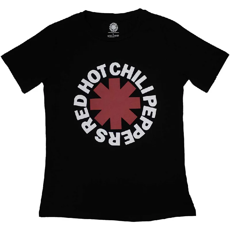 Red Hot Chili Peppers | Official Band Ladies T-Shirt | Classic Asterisk Terry Blend Velvet Blend Canvas Blend