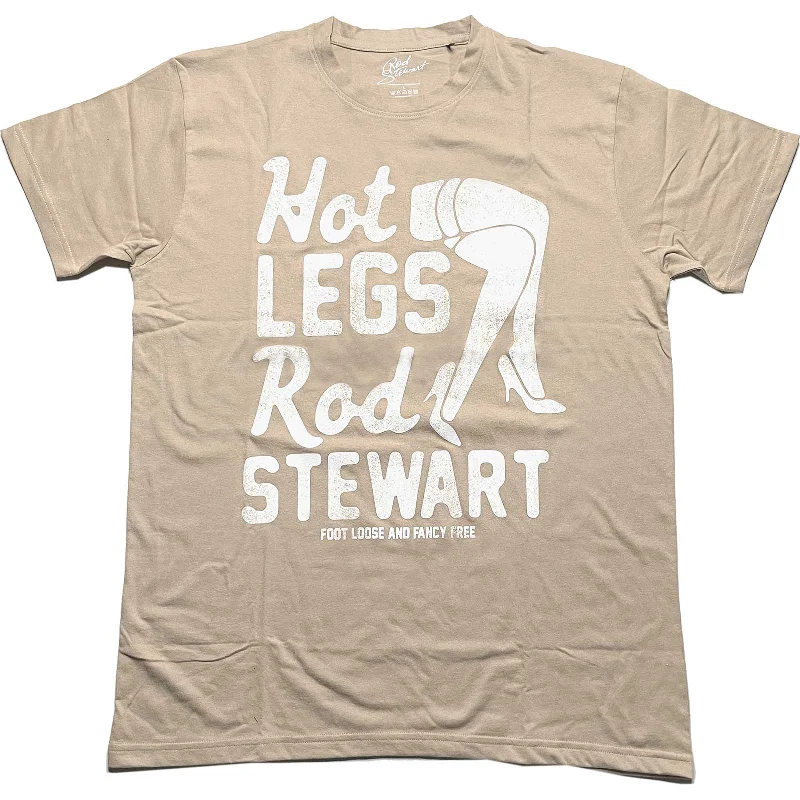 Rod Stewart | Official Band T-Shirt | Hot Legs Zippered Front Buttoned Front Snap Front Rod Stewart | Official Band T-Shirt | Hot Legs Zippered Front Buttoned Front Snap Front