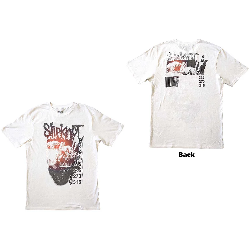 Slipknot | Official Band T-Shirt | The End (Back Print) Denim Fabric Leather Fabric Suede Fabric Slipknot | Official Band T-Shirt | The End (Back Print) Denim Fabric Leather Fabric Suede Fabric