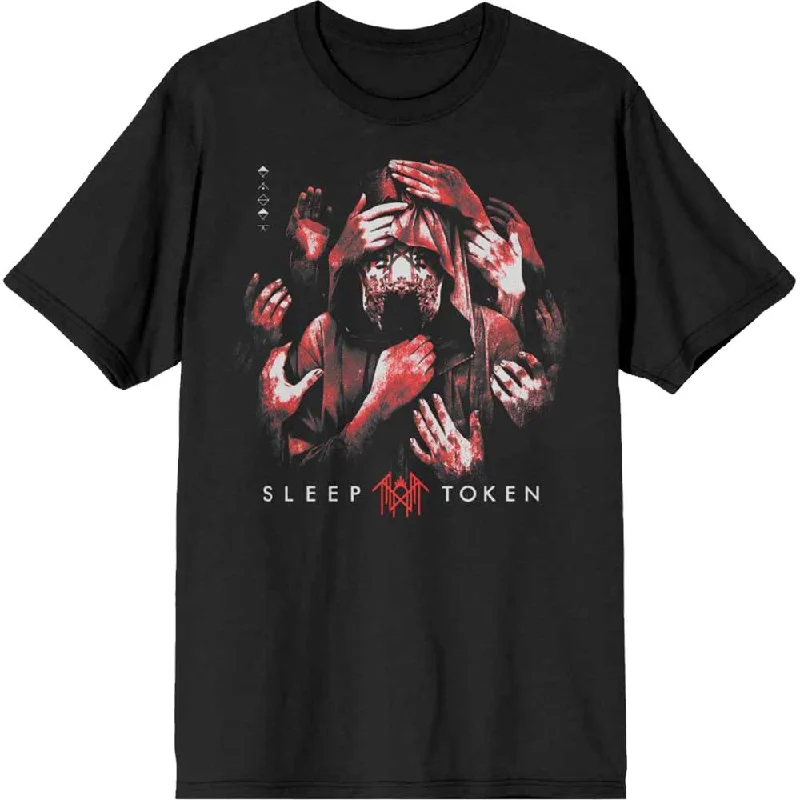 Sleep Token | Official Band T-Shirt | Grabbing Hands Front Pockets Side Pockets Patch Pockets