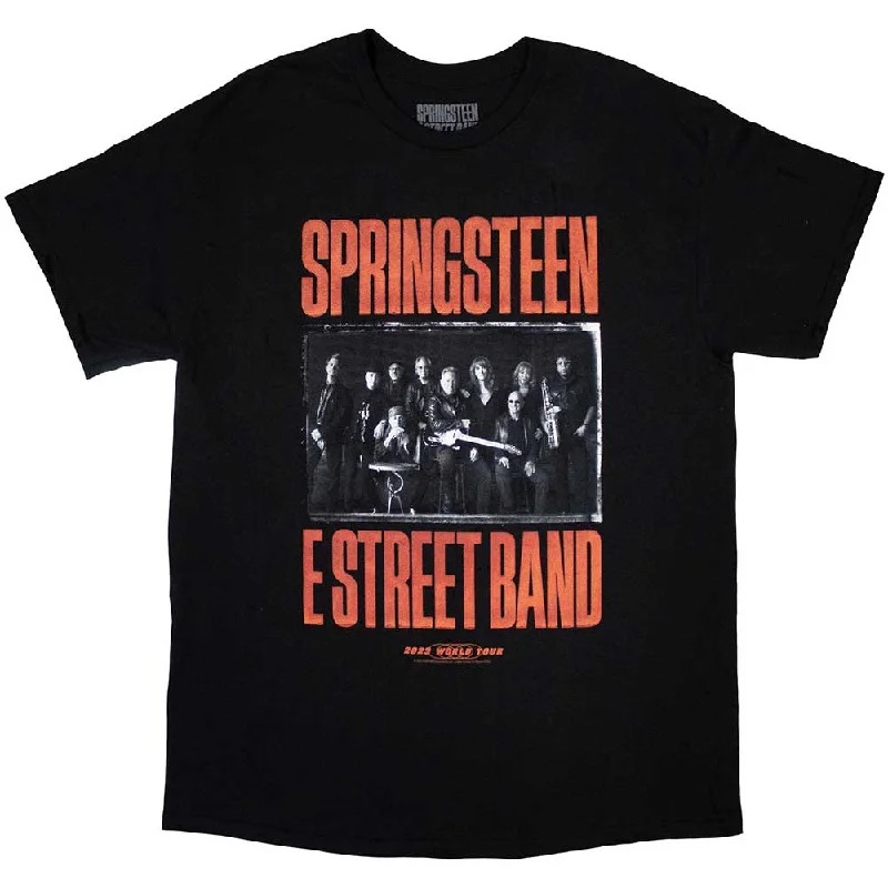 Bruce Springsteen| Official Band  T-Shirt | Tour '23 Band Photo (Back Print & Ex-Tour) Polka Dot Checkered Tartan