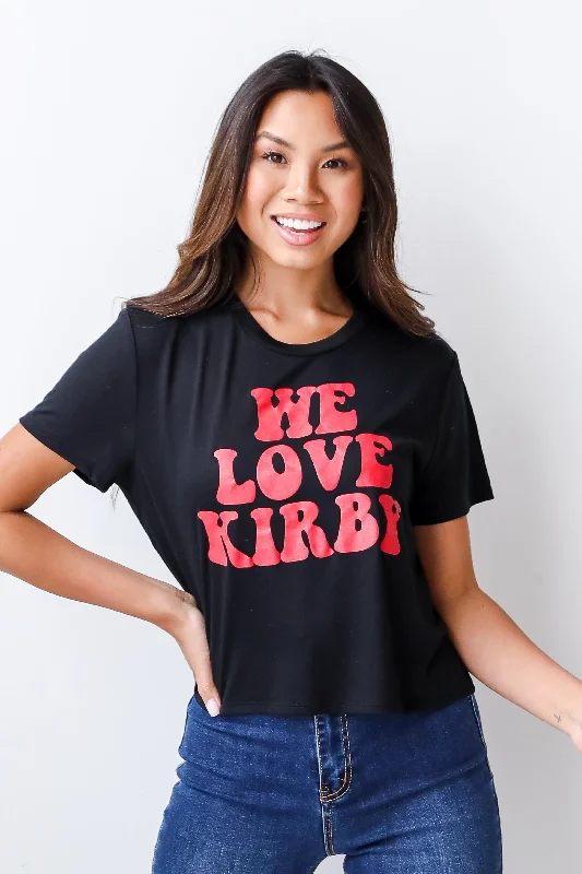 We Love Kirby Cropped Tee Elegant Classic Vintage