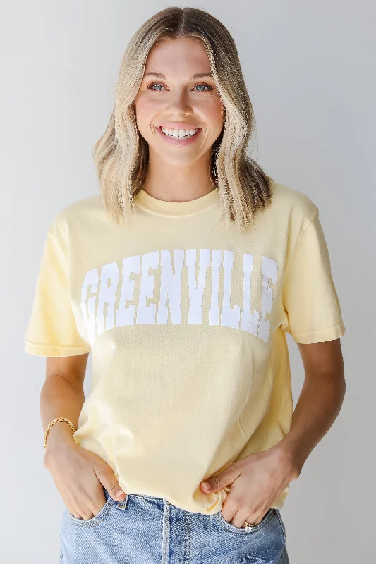 Yellow Greenville Tee Satin Blend Silk Blend Wool Blend