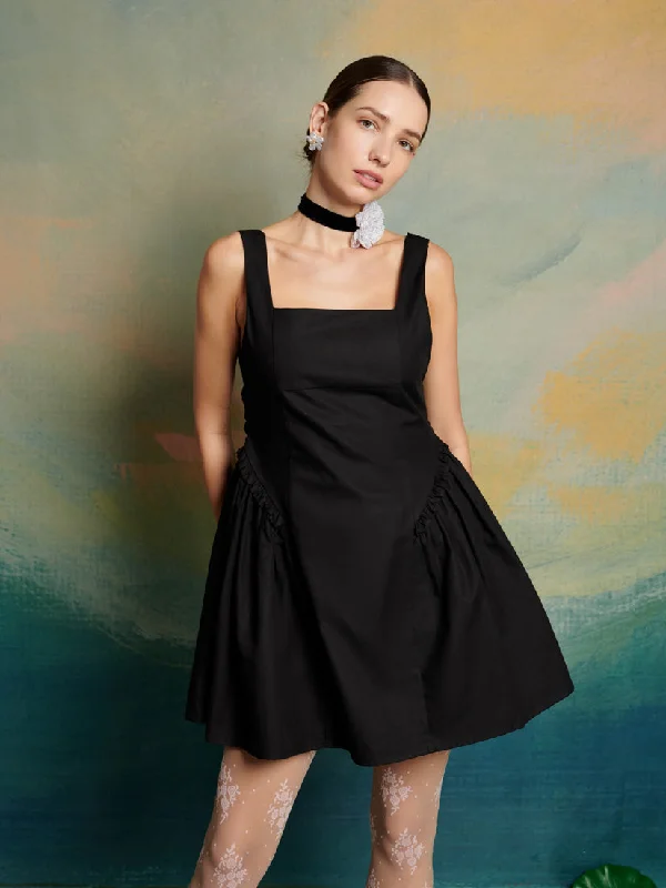 <b>DREAM</b> Lyrical Bow Mini Dress Chic Tropical Mini Dress