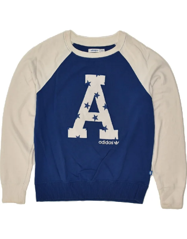 ADIDAS Womens Graphic Sweatshirt Jumper IT 44 Medium Blue Colourblock Hoodie with Double Zipper Versatile Adjustable ADIDAS Womens Graphic Sweatshirt Jumper IT 44 Medium Blue Colourblock Hoodie with Double Zipper Versatile Adjustable