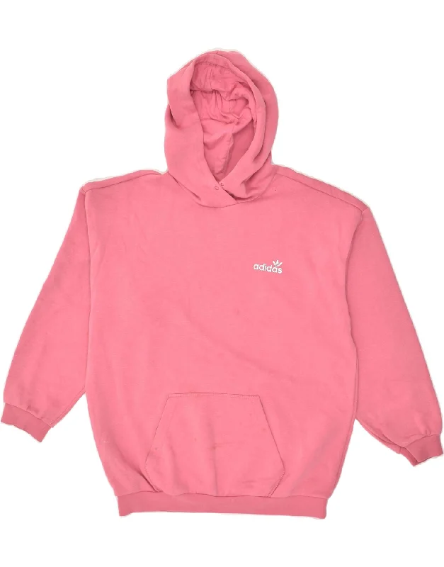 ADIDAS Womens Oversized Graphic Hoodie Jumper UK 12 Medium Pink Cotton Hoodie with Hidden Zipper Minimalist Clean ADIDAS Womens Oversized Graphic Hoodie Jumper UK 12 Medium Pink Cotton Hoodie with Hidden Zipper Minimalist Clean