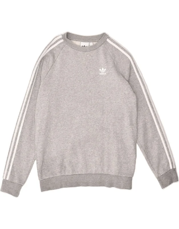 ADIDAS Womens Sweatshirt Jumper UK 10 Small Grey Hoodie with Hood Adjustable Protection ADIDAS Womens Sweatshirt Jumper UK 10 Small Grey Hoodie with Hood Adjustable Protection