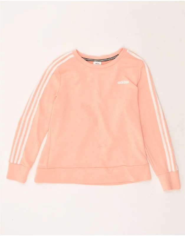 ADIDAS Womens Sweatshirt Jumper UK 12-14 Medium Pink Cotton Hoodie with Button Classic Timeless ADIDAS Womens Sweatshirt Jumper UK 12-14 Medium Pink Cotton Hoodie with Button Classic Timeless