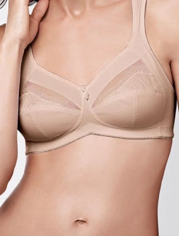 Amoena Isadora Wire Free Soft Bra, Nude | Amoena Mastectomy Bras Casual Bralette Set