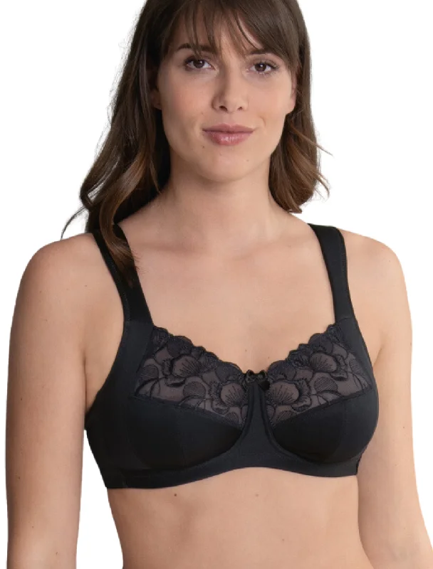 Anita Lucia Bra | Anita Wireless Post Operative bra | Anita Lucia Mastectomy Bra Black Breathable Comfort Bra