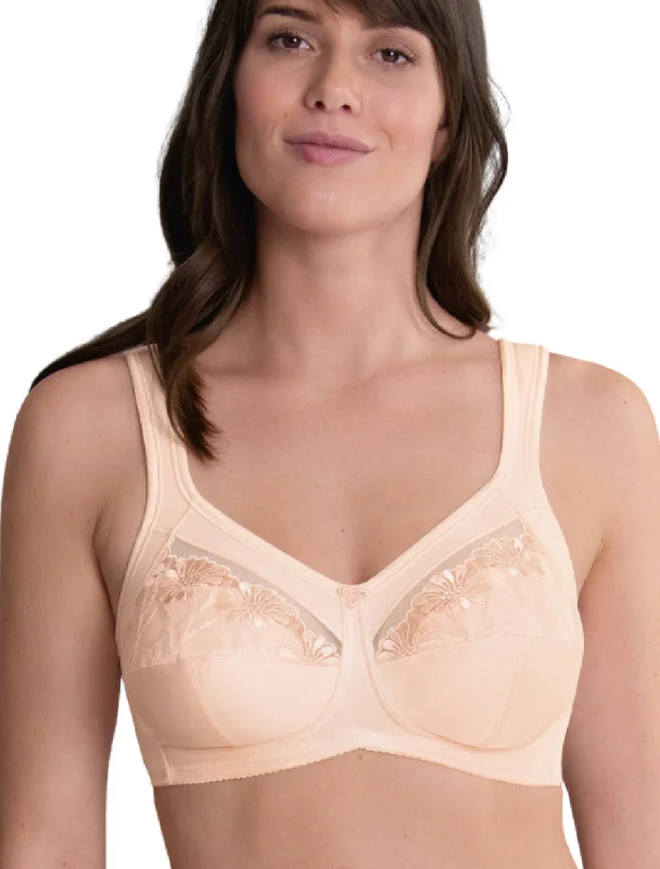 Anita Safina Support bra, Biscuit | Anita Safina Wireless Full cup Bra | Anita Soft Cup Bras Comfort Fit Bralette