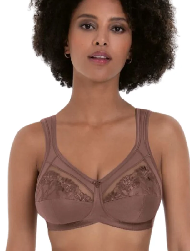 Anita Safina Support bra, Berry | Berry Anita Safina Wireless Full cup Bra | Non Wired Anita Bras Stretchy Wireless Bra