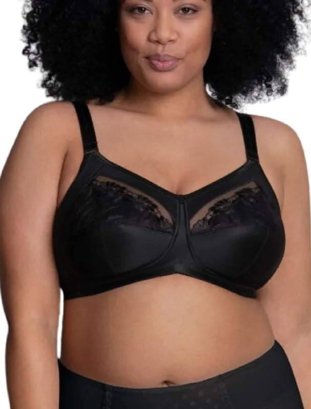 Anita Safina Wire Free Comfort Bra, Black | Anita Safina Wireless Bras | Anita Full Cup Non Wired Bras Comfortable Bralette Style