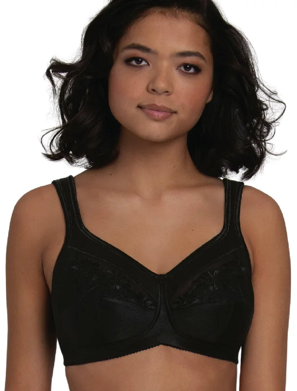 Anita Safina Wireless Post Operative bra, Black | Black Anita Safina Mastectomy Bra Active Support Bra