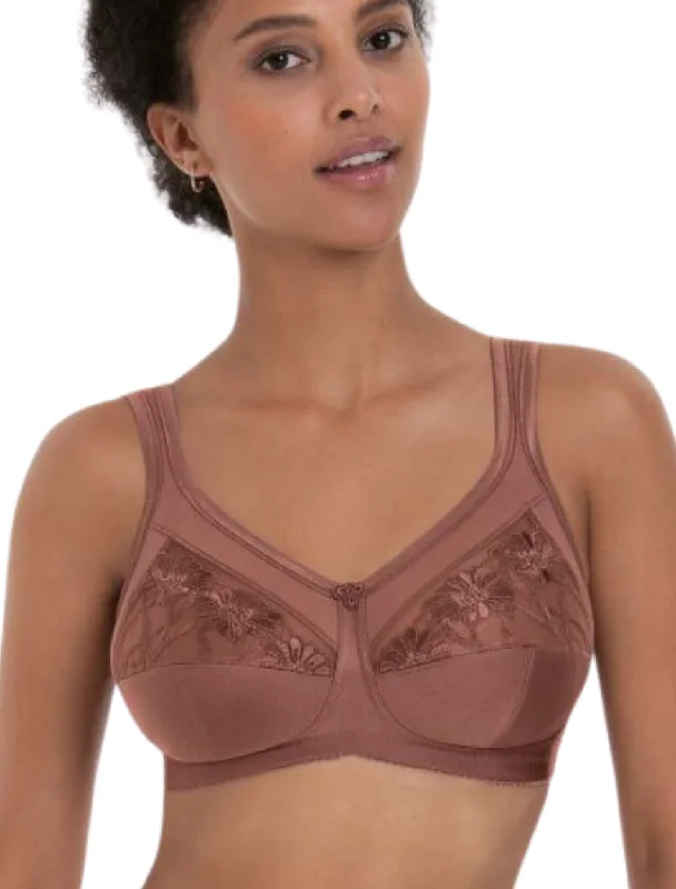 Anita Safina Wireless Post Operative Bra, Berry | Berry Anita Safina Mastectomy Bra | Anita Safina Pocketed Bras Sexy Lace Bralette