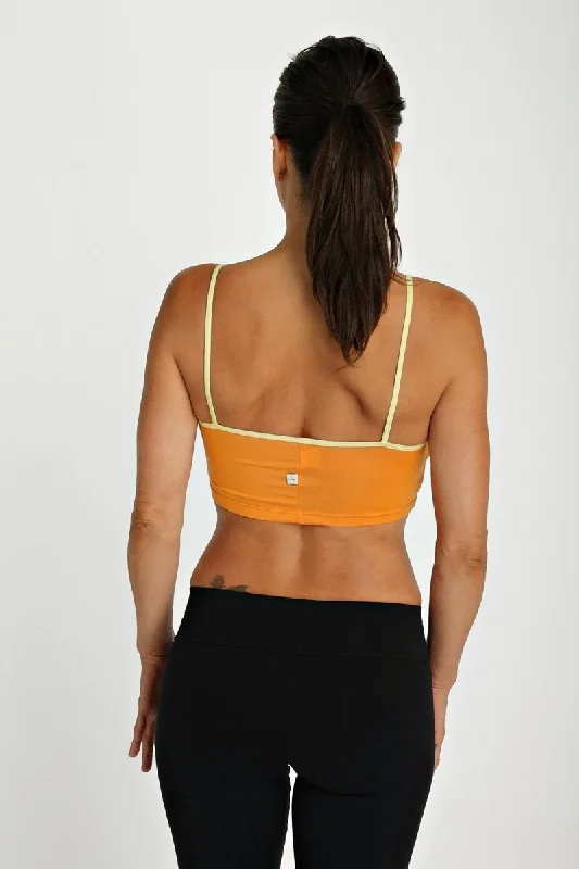 Bra Top (Tangerine) Padded Push-Up Bra