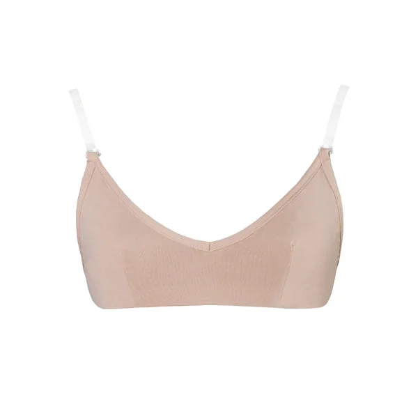 C/AB09 - Clear Back Bra Soft Cotton Bra