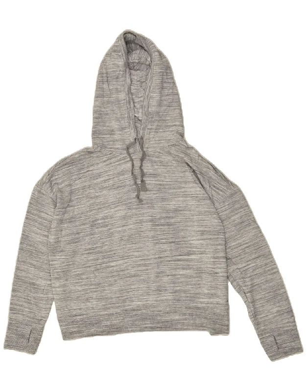 EDDIE BAUER Womens Oversized Hoodie Jumper UK 14 Medium Grey Modal Hoodie with Pocket Utility Practical EDDIE BAUER Womens Oversized Hoodie Jumper UK 14 Medium Grey Modal Hoodie with Pocket Utility Practical