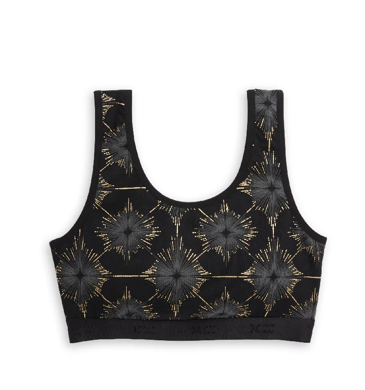 Essentials Soft Bra - Art Deco Star Comfortable Lounge Bra