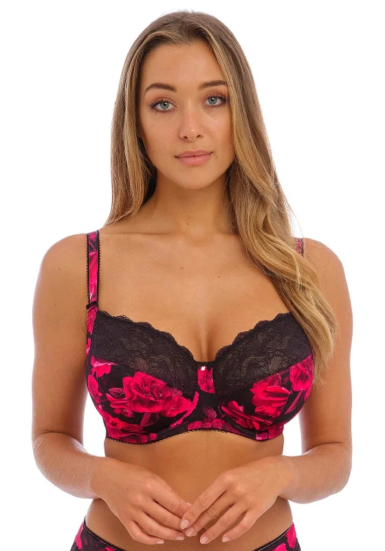 Fantasie Lucia Side Support Bra, Red Soft Cup Bra