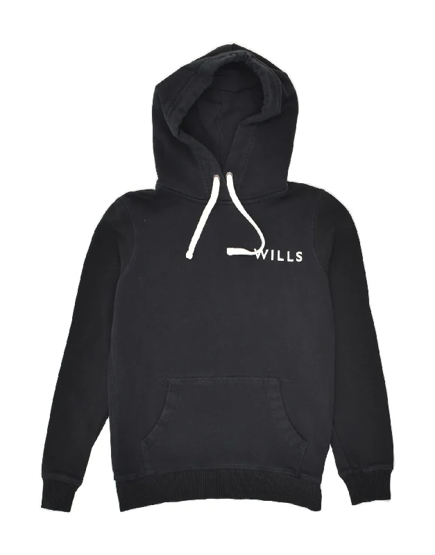JACK WILLS Womens Hoodie Jumper UK 8 Small Navy Blue Cotton Hoodie with Logo Branding Identity JACK WILLS Womens Hoodie Jumper UK 8 Small Navy Blue Cotton Hoodie with Logo Branding Identity