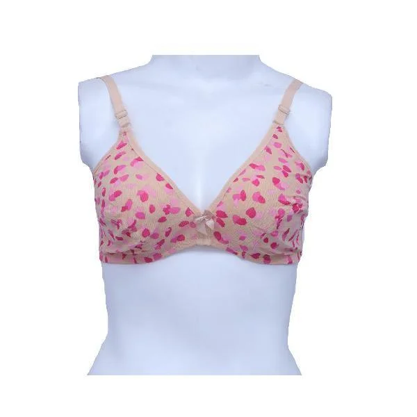 Ladies Undergarments Rain of Petals Soft Net Bra Seamless Fit Bra