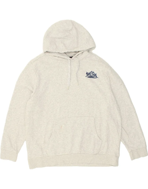 MOUNTAIN WAREHOUSE Womens Loose Fit Hoodie Jumper UK 20 2XL Grey Cotton Hoodie with Velcro Closure Adjustable Secure MOUNTAIN WAREHOUSE Womens Loose Fit Hoodie Jumper UK 20 2XL Grey Cotton Hoodie with Velcro Closure Adjustable Secure