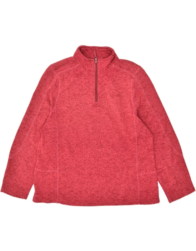 MOUNTAIN WAREHOUSE Womens Zip Neck Sweatshirt Jumper UK 18 XL Pink Hoodie with Crew Neck Simple Timeless MOUNTAIN WAREHOUSE Womens Zip Neck Sweatshirt Jumper UK 18 XL Pink Hoodie with Crew Neck Simple Timeless