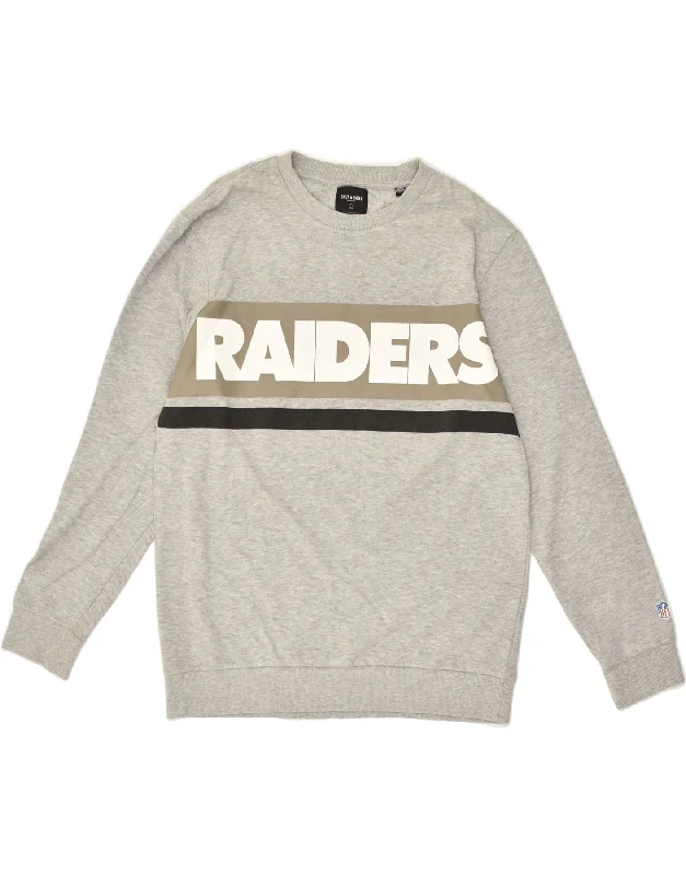 ONLY & SONS Womens Graphic Sweatshirt Jumper UK 16 Large Grey Cotton Hoodie with Frayed Bohemian Relaxed ONLY & SONS Womens Graphic Sweatshirt Jumper UK 16 Large Grey Cotton Hoodie with Frayed Bohemian Relaxed