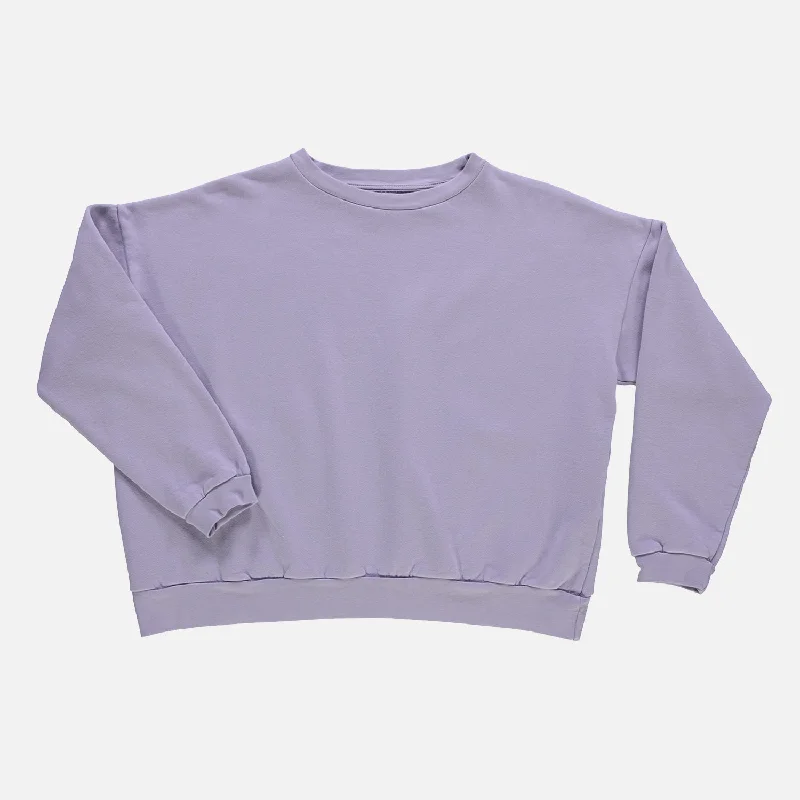 Womens Cotton Fleece Acentra Sweatshirt - Lavender Aura Hoodie with Button Placket Classic Preppy Womens Cotton Fleece Acentra Sweatshirt - Lavender Aura Hoodie with Button Placket Classic Preppy