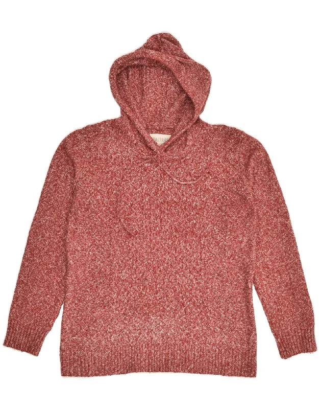 SALTROCK Womens Hoodie Jumper UK 10 Small Red Acrylic Hoodie with Drawcord Adjustable Secure SALTROCK Womens Hoodie Jumper UK 10 Small Red Acrylic Hoodie with Drawcord Adjustable Secure