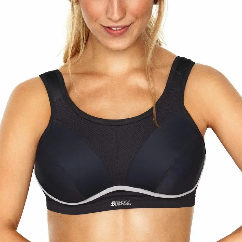 Shock Absorber Flexi Wire Sports Bra, Black Soft Cup Bra