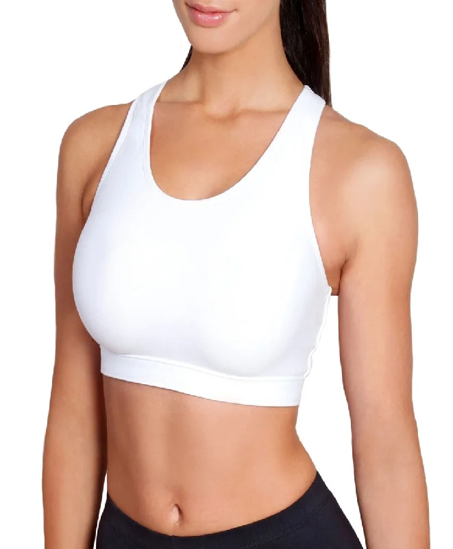 Sportjock Action Sports Bra, White Push-Up Bralette Set