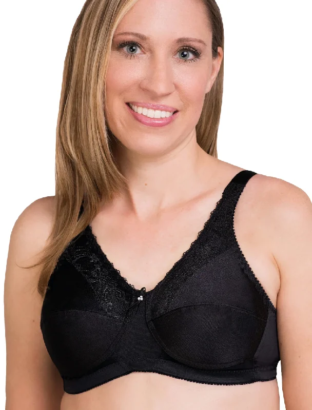 Trulife Barbara Bra, Black | Black Trulife Mastectomy Bras Comfortable Lace Bralette