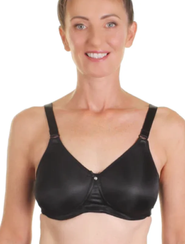 Trulife Taylor Bra, Black | Black Trulife Mastectomy Bras Seamless Push-Up Bra