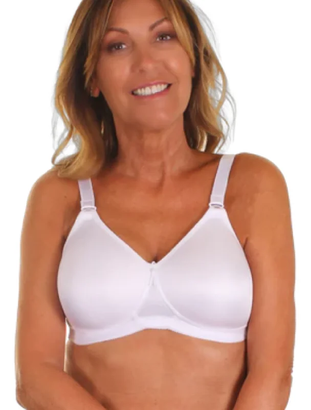 Trulife Taylor Bra, White | White Trulife Mastectomy Bras Soft Mesh Bralette