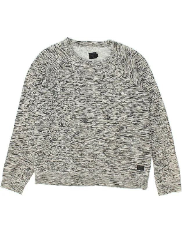 VOLCOM Womens Sweatshirt Jumper UK 12 Medium Grey Zip Hoodie Drawstring Kangaroo Pocket VOLCOM Womens Sweatshirt Jumper UK 12 Medium Grey Zip Hoodie Drawstring Kangaroo Pocket