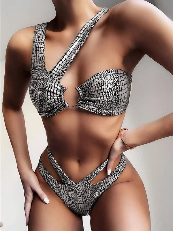 Ashore Shop Bandage Swimwear Women Sexy Snake Bikini 2023 Swimsuit Bikini Comfortable Tankini Set