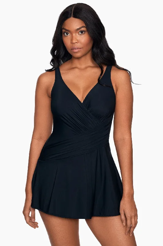 Aurora Swim Dress Sleek Racerback Swimsuit