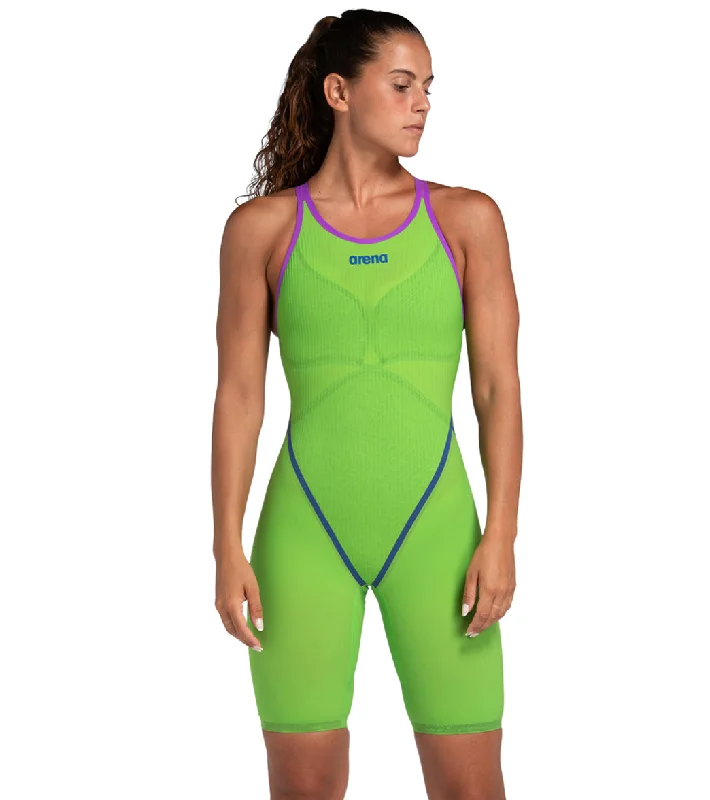 Arena Women's Powerskin Primo SL Open Back Tech Suit Swimsuit Emerald Boa Soft Beachwear Set