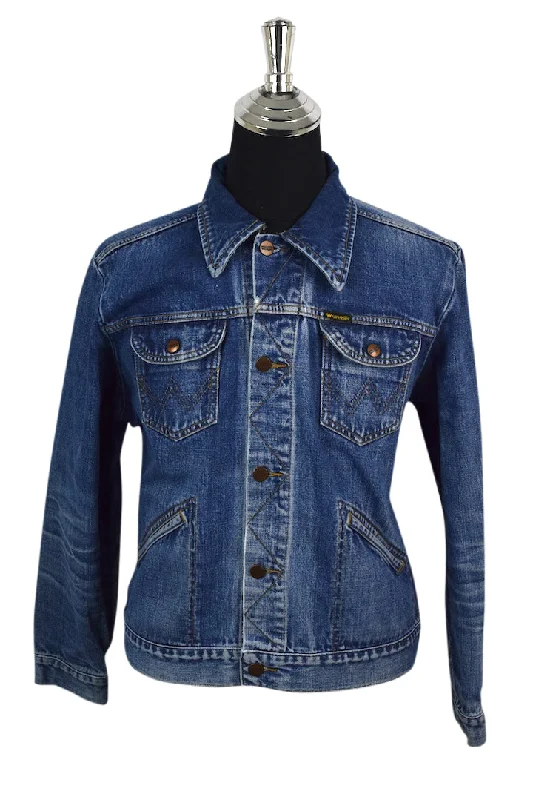 Wrangler Brand Denim Jacket One-Shoulder Jacket Off-the-Shoulder Jacket Asymmetrical Jacket Wrangler Brand Denim Jacket One-Shoulder Jacket Off-the-Shoulder Jacket Asymmetrical Jacket